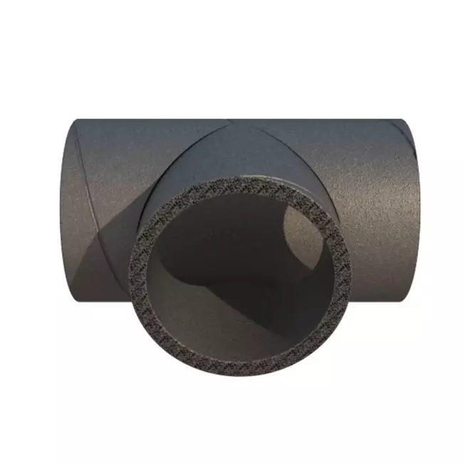 Ubbink Aerfoam 90 Grad T-Stück 160 mm
