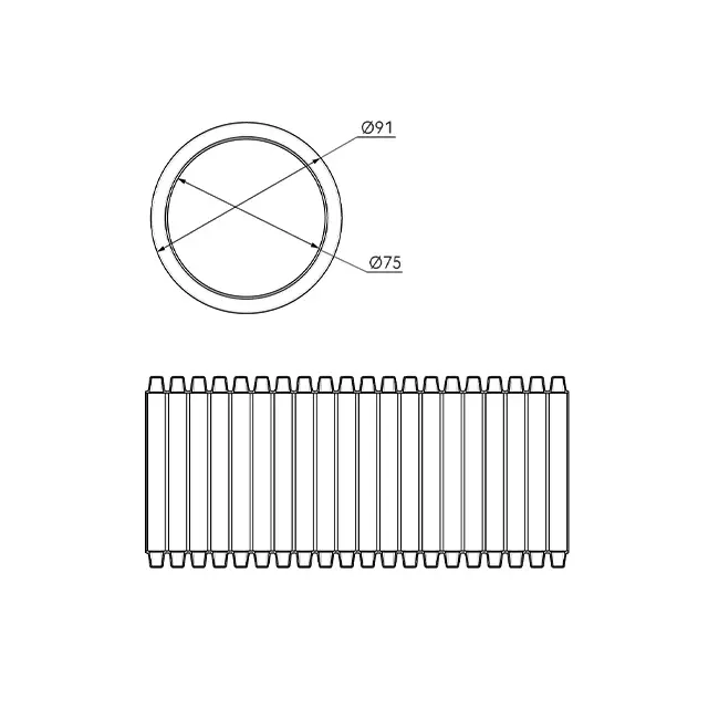 Ubbink Air Excellent 50 Meter flexible Leitung 48C 90 75