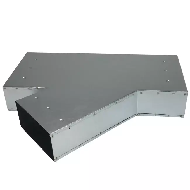 T-Stück 45 Grad 220x80 mm - 170x80 mm für Rohrleitungen