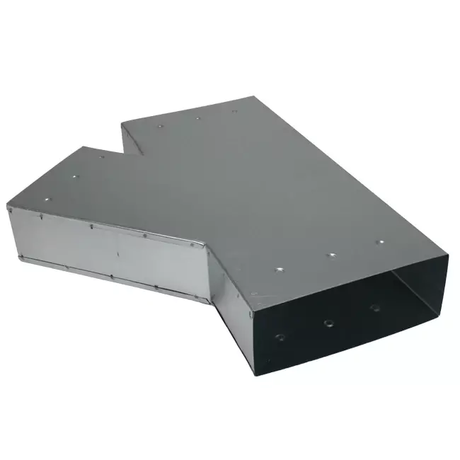 T-Stück 45 Grad 220x80 mm - 170x80 mm für Rohrleitungen