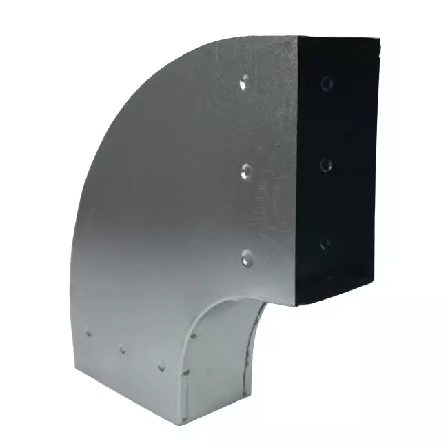 Biegung 90 Grad 170x80 mm waagerecht für Kanalisation