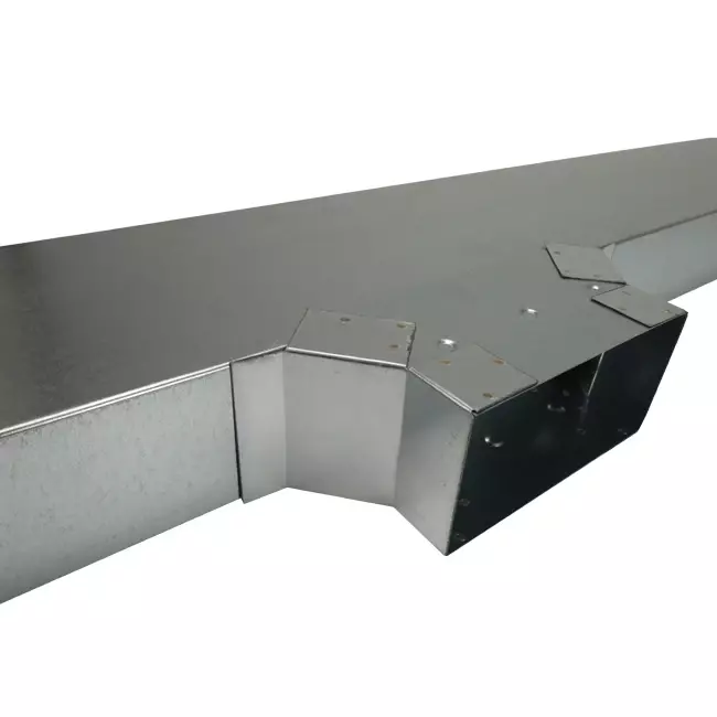 Seitenanschluss 170x80 mm für Abgasrohr