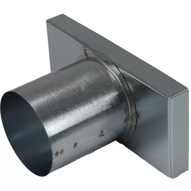 Deckel 170x80 mm mit Anschlussdurchmesser 80 mm für Abgasrohr