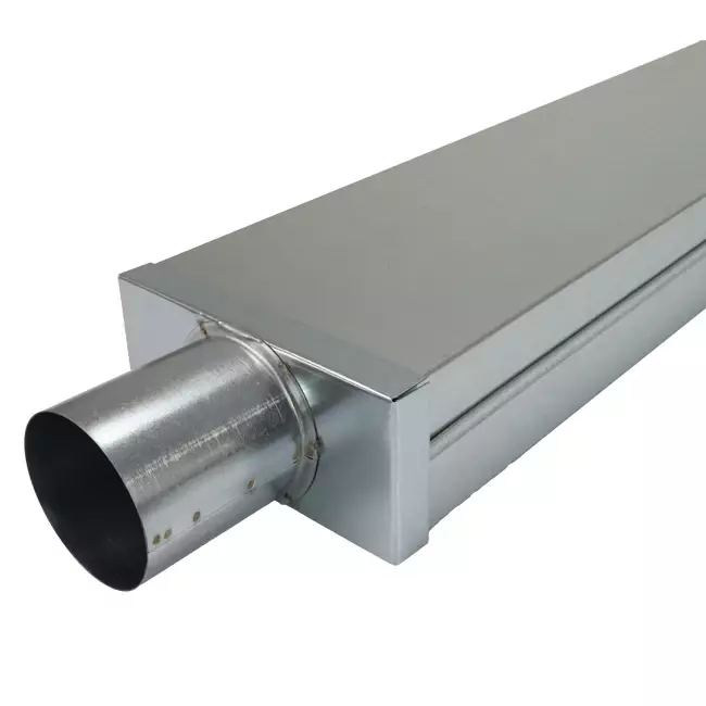 Deckel 170x80 mm mit Anschlussdurchmesser 80 mm für Abgasrohr