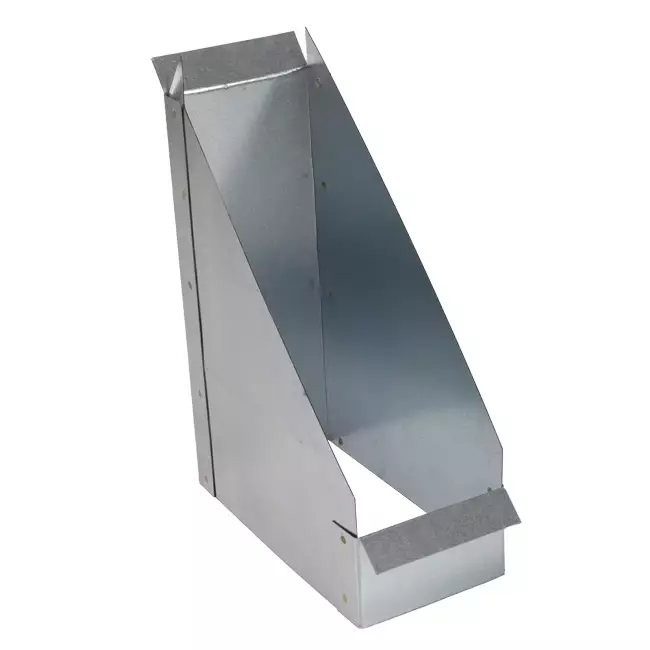 Seitlicher Anschluss 170x80 mm 45 Grad für Rohrleitungen
