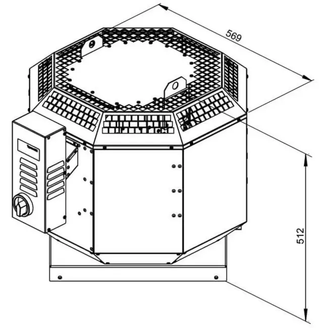 Dachventilator Gastro energieeffizient - DVN 315 EC 30