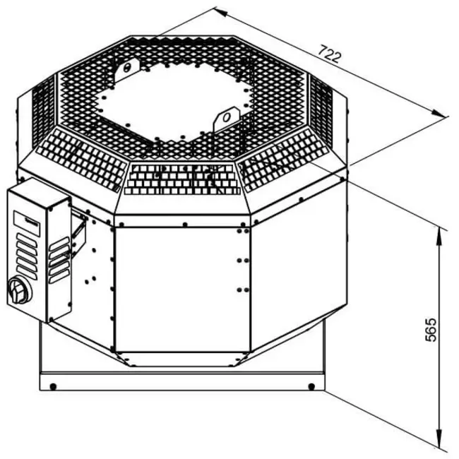 Dachventilator Gastro energieeffizient - DVN 355 EC 30