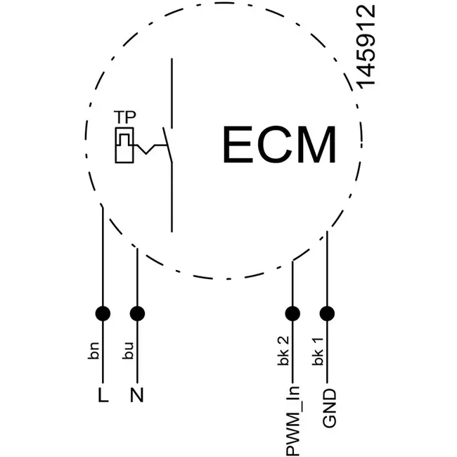 Rohrventilator 125mm Mischströmung ETAMASTER - EM 125L EC 02
