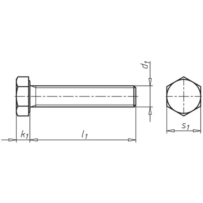 Sechskantschraube M10x25mm galv. verzinkt DIN 933 (200 Stück)