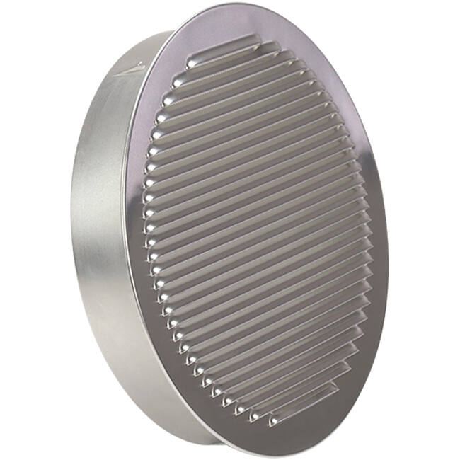 Belüftungsgitter Aus Aluminium Mit Netz – Durchmesser 100 Mm, Grau, Für Innen & Außen, Zum Abdecken Von Lüftungslöchern