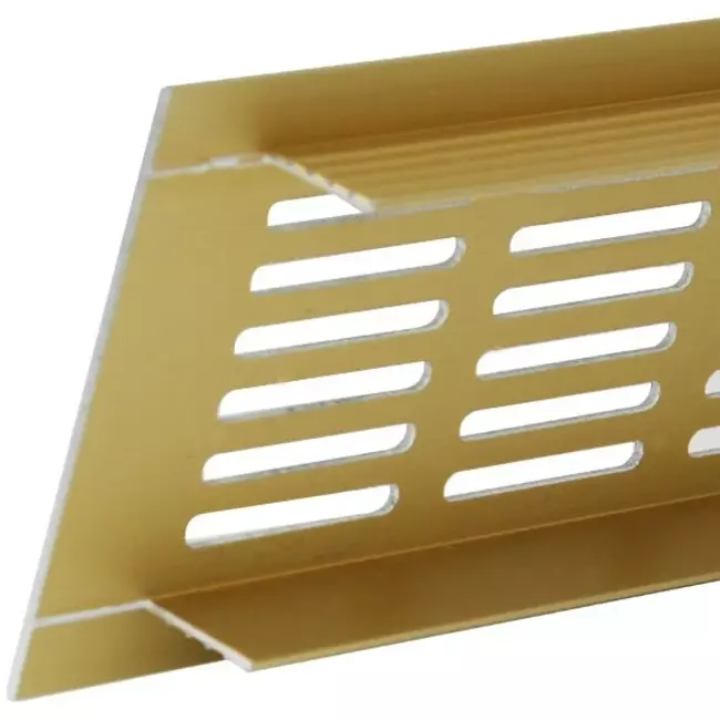 Sockelgitter Aluminium Gold 300x40mm RA430G