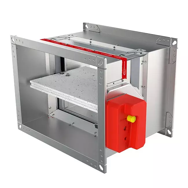 Brandschutzklappe rechteckig Handbetrieb - E-FD25 200x200 R