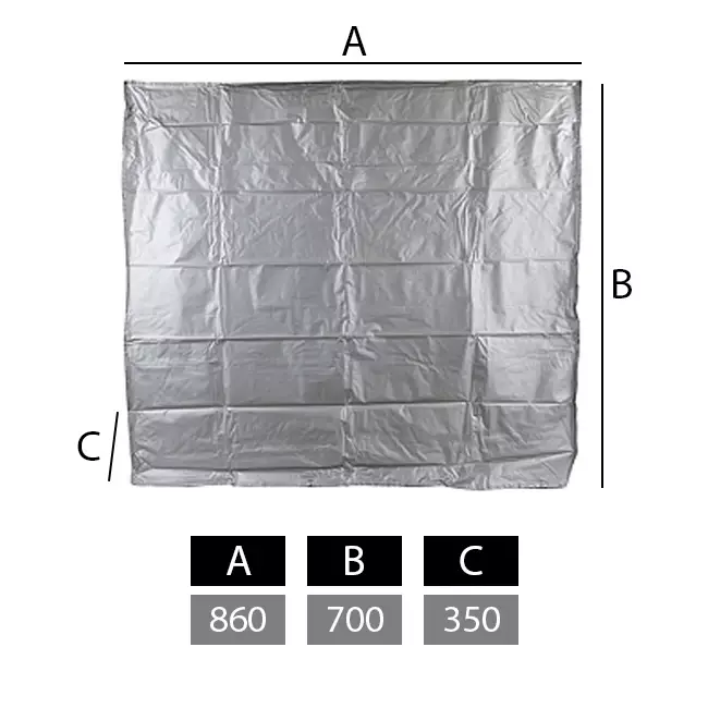 Abdeckung für Außengeräte groß 860 x 700 x 350 mm