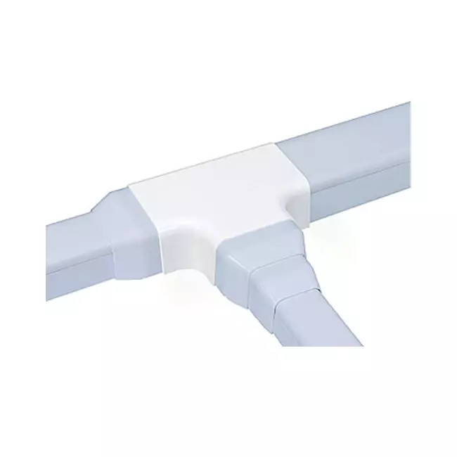 Climaplus Klimakanal T-Stück für Montagekanal 125 x 75 mm RAL 9010 WEISS