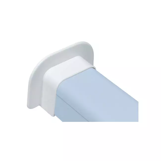 Climaplus Klimakanal Wandrosette flach 125 x 75mm RAL 9010 WEISS