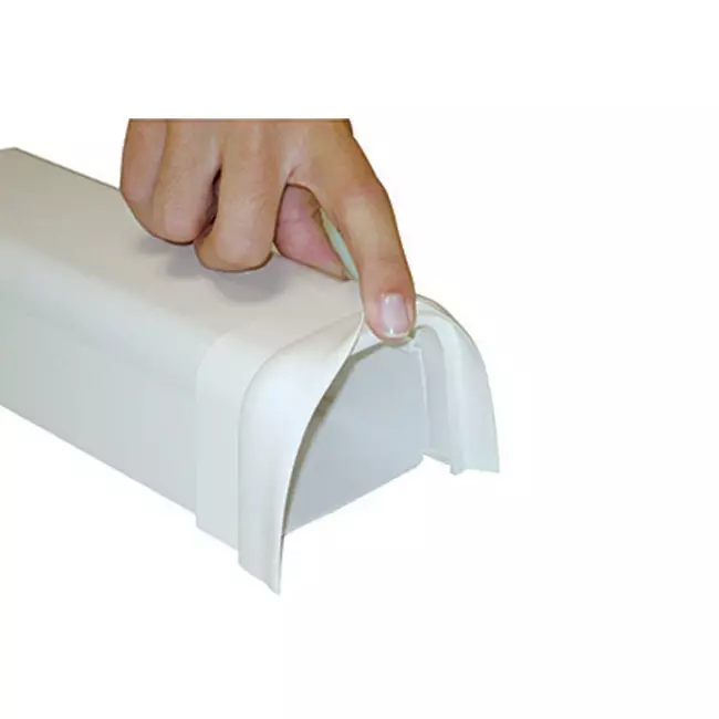 Climaplus-Klimakanal Weiches Verbindungsstück 70x55mm RAL 9010 WEISS