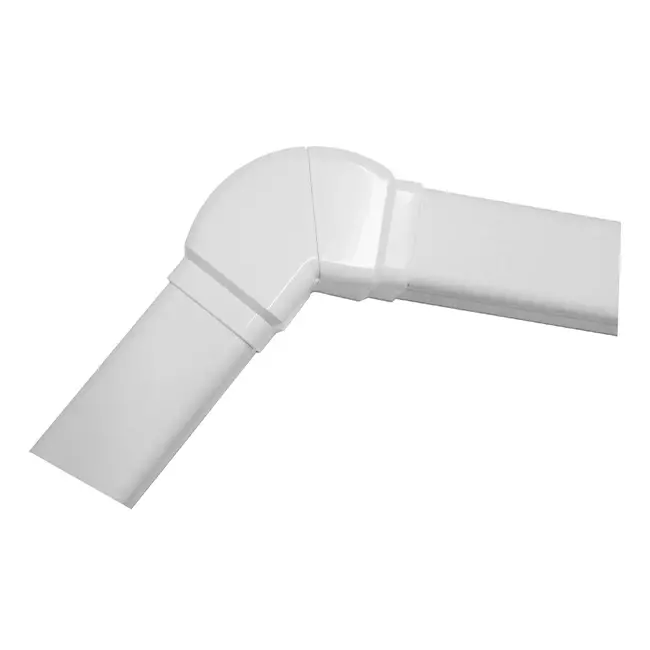 Climaplus Klimakanal Einstellbare Biegung 70x55mm RAL 9010 WEISS
