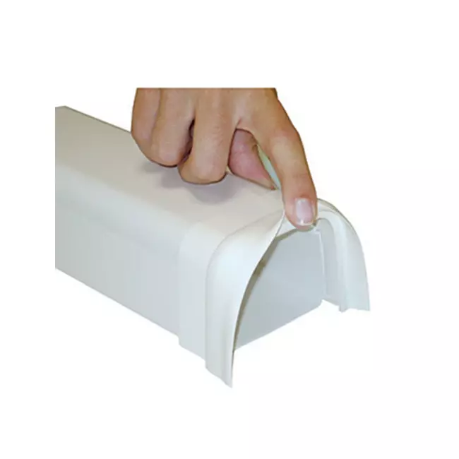 Climaplus-Klimakanal Weiches Verbindungsstück 90x65mm RAL 9010 WEISS