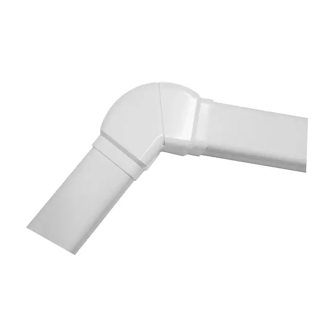 Climaplus Klimakanal Einstellbare Biegung 90x65mm RAL 9010 WEISS