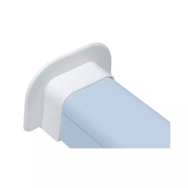 Climaplus Klimakanal Wandrosette 90x65mm RAL 9010 WEISS
