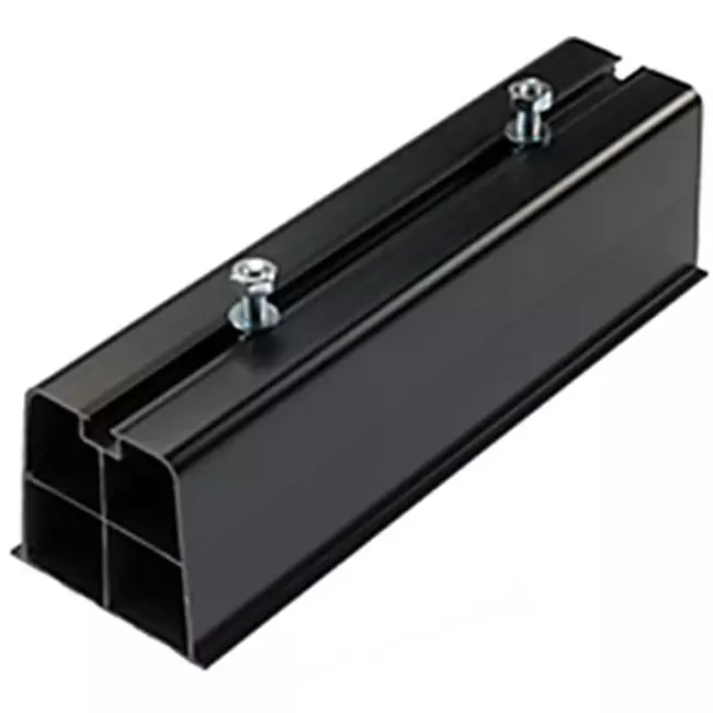 Montageschiene Außeneinheit aus Hart-PVC, Länge 450 mm