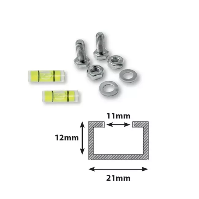 SUMO Außengeräte-Montageschiene aus schwingungsdämpfendem Gummi 1000 mm