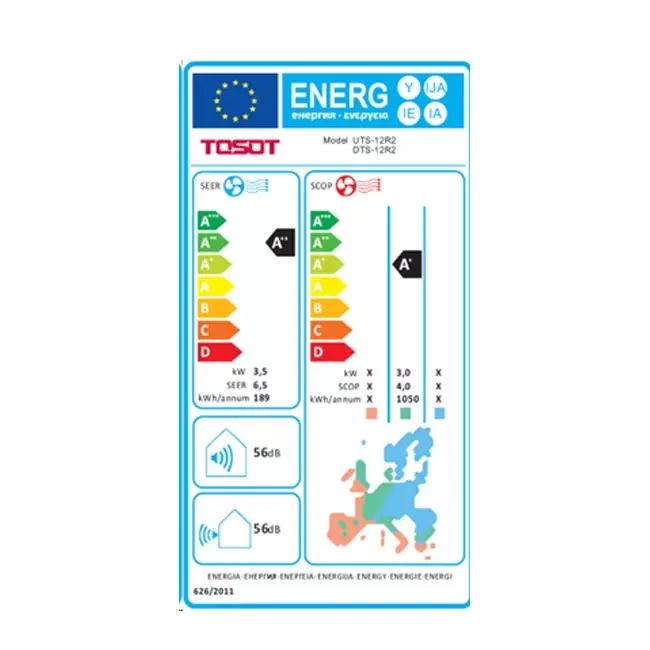 TOSOT by GREE Klimaanlage Innengerät Multi-Kanal 3,5kW R32
