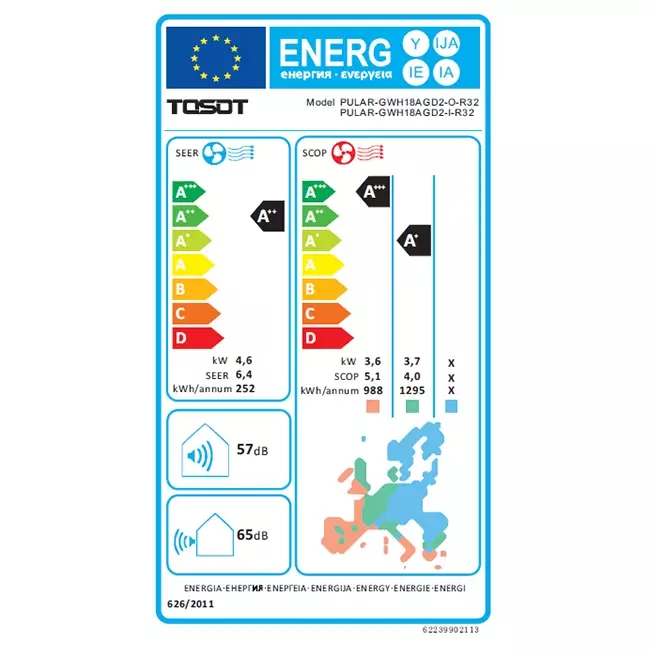 Tosot PULAR by GREE Single Split Klimaanlage R32 5,0 kW Set