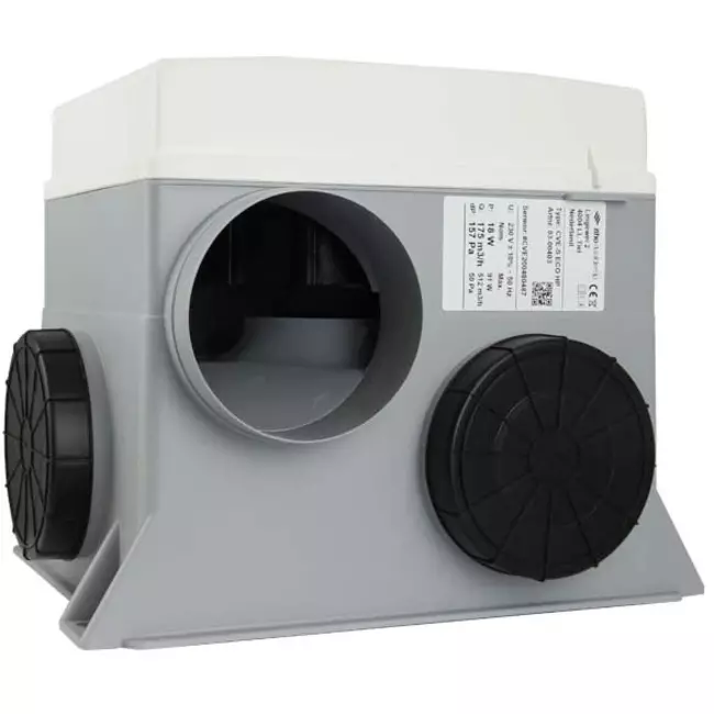 Itho Daalderop CVE-S ECO Package SE 325 m³/h + Feuchtigkeitssensor + RFT-N Auto control + 4 Ventile - Eurostecker