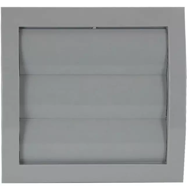 Lamellengitter Überdruck 150x150mm Ø100mm Grau ND10ZP