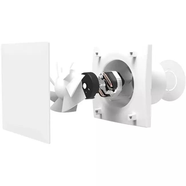 Geräuschloser badlüfter mit timer und Feuchtigkeitssensor Mute Ø 100 mm - Vent Axia Mute 100 HTN