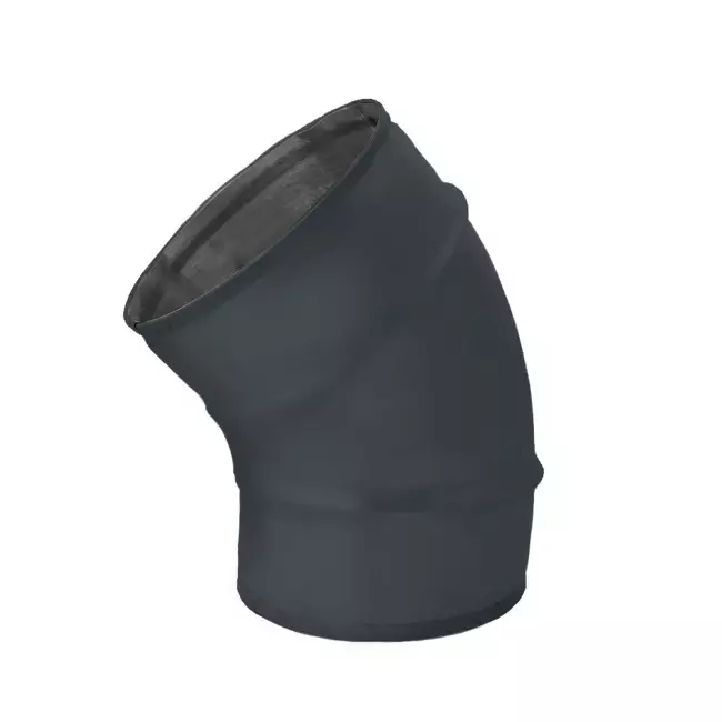 Wickelfalz Bogen 45° Ø 125mm - maßgeschneidert RAL7016