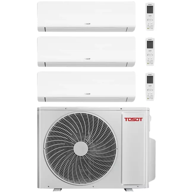 Tosot COSMO Multi Split Klimaanlage Inverter 090909 R32 3 x 2,5 kW Set