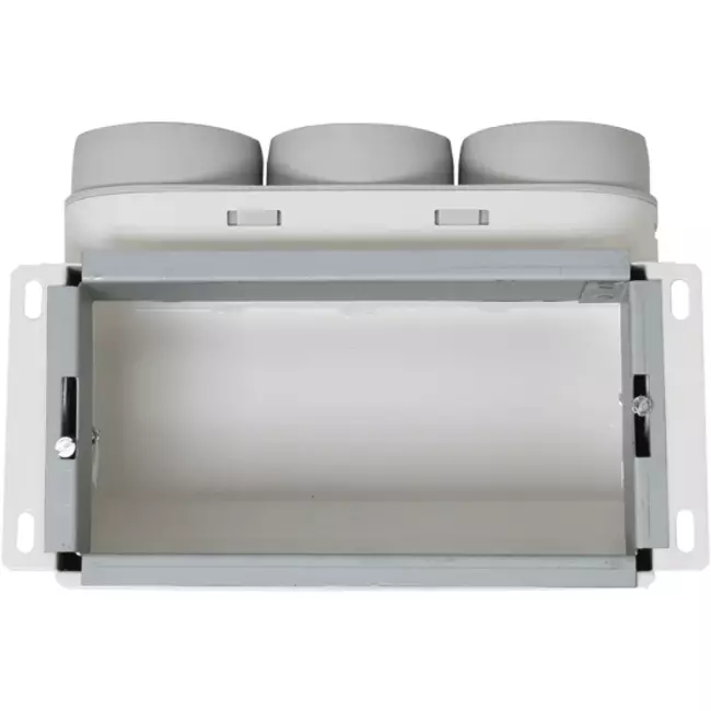 Vent-Axia Uniflexplus Wandkollektor mit oberanschluss, isoliert 3 x Ø69mm für Flachkanal 300 x 150mm