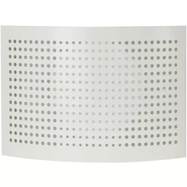 Lüftungseinlassventil Ø 125 mm mit perforierter Abdeckung für Wandmontage WEISS - DTQA125