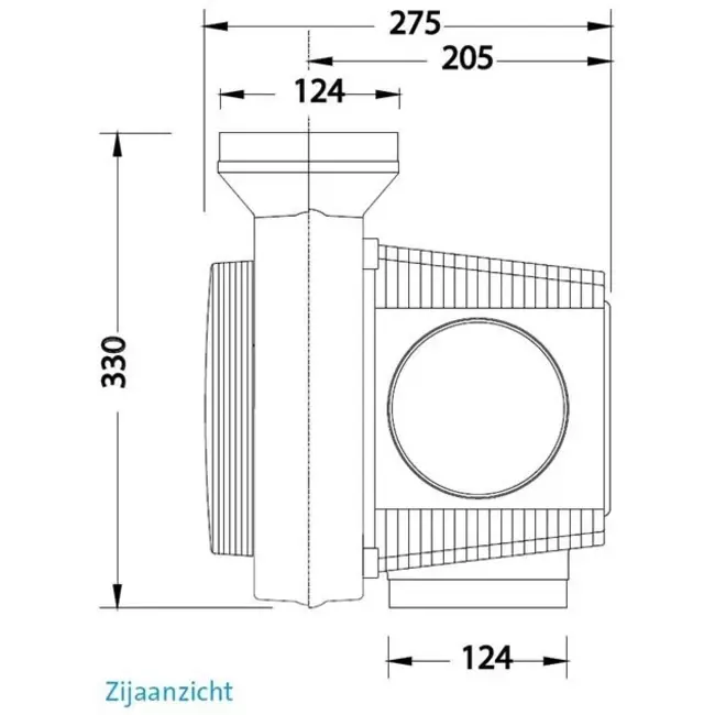 Orcon Compact 10P 320 m³/h - Perilex-Stecker