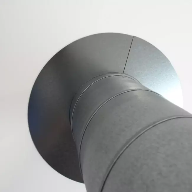 Abdeckrosette Ø 125 mm sendz. verzinkt (2 Teile)
