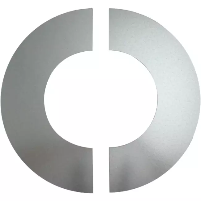Abdeckrosette Ø 125 mm sendz. verzinkt (2 Teile)