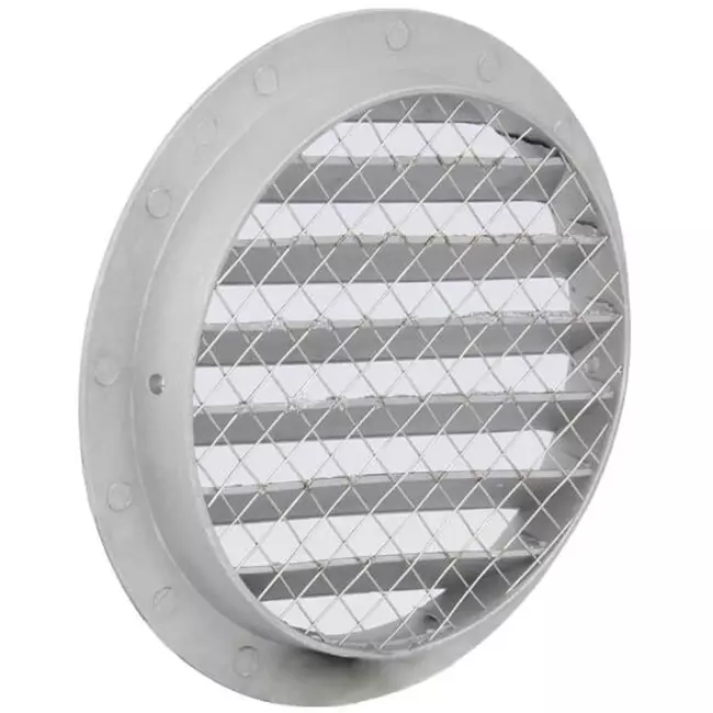Wetterschutzgitter Aluminium Wand Ø80mm - DSAV080