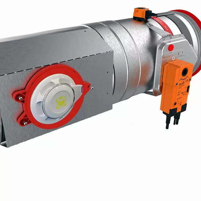 Rauchmelder 24V für runde Brandschutzklappe 125 mm - E-FDC A SSA D125 24