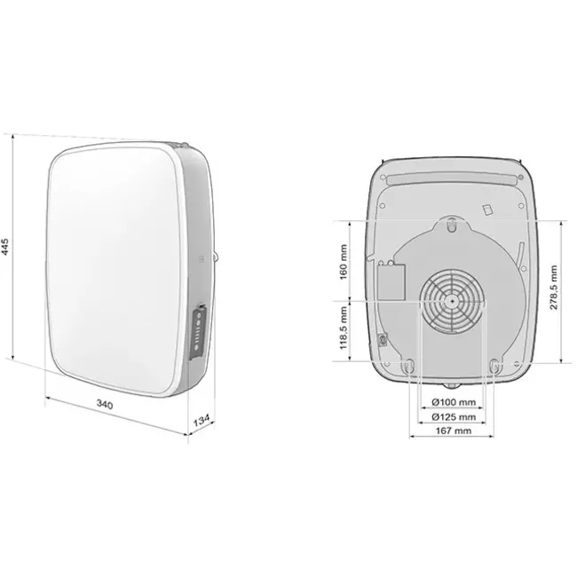 Brink Sonair 3.0 Unité de ventilation décentralisée contrôlée par CO2