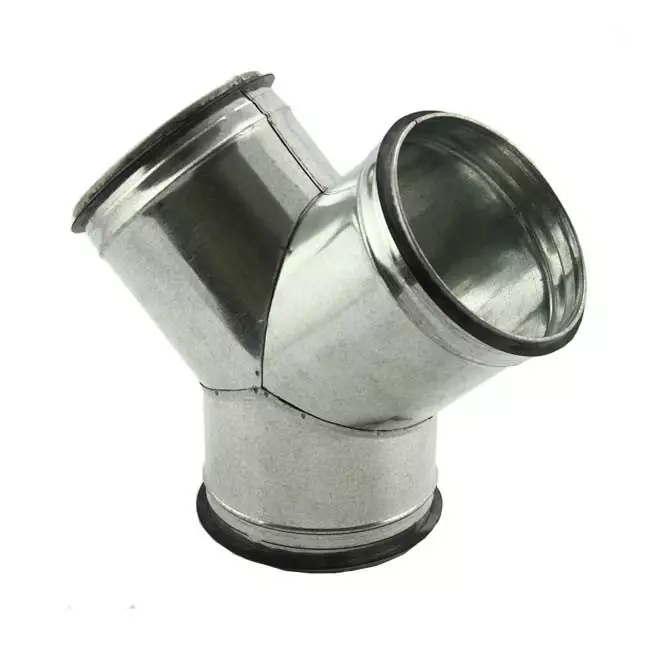 Wickelfalz Hosenstück 45° Ø 160mm - Ø 160mm