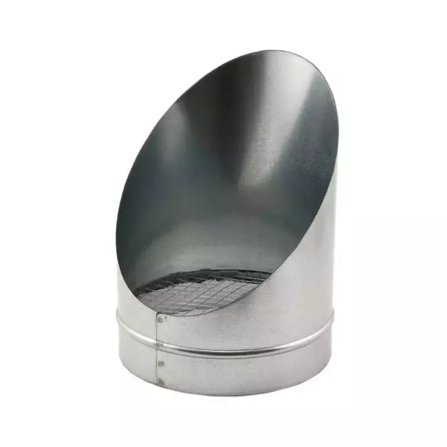 Wickelfalz Ausblasstutze 45° Ø100mm