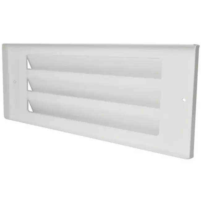 Außenwandgitter für Oberflächenmontage 300mm x 100mm WEISS