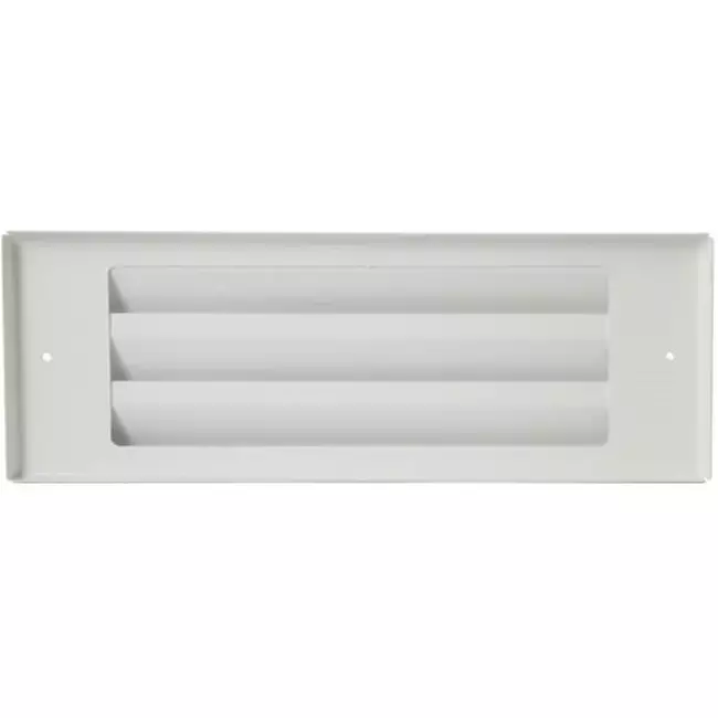 Außenwandgitter für Oberflächenmontage 300mm x 100mm WEISS