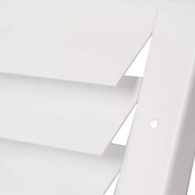 Außenwandgitter für Oberflächenmontage 300mm x 100mm WEISS