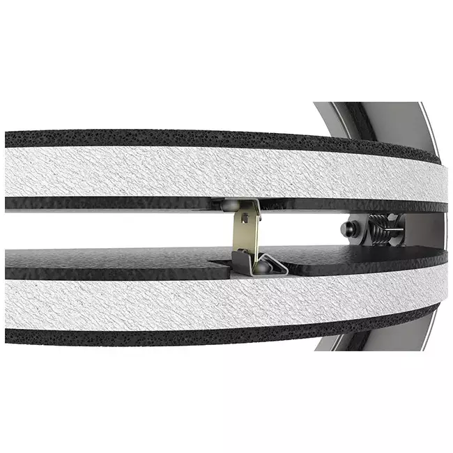 Brandschutzklappe rund 100 mm mit Lüftungsventil - E-BFDC V EI120S D100
