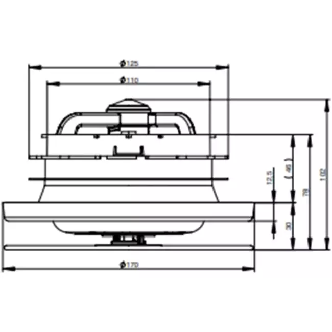Zehnder ComfoValve Luna E125 Abluftventil