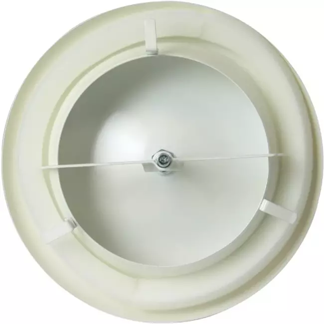 Zuluft Tellerventil Metall Ø 100 RAL 9010 mit Klemmfedern - DVSC-P100
