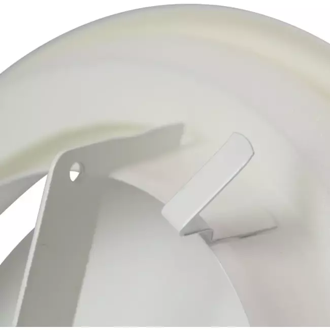 Zuluft Tellerventil Metall Ø 100 RAL 9010 mit Klemmfedern - DVSC-P100